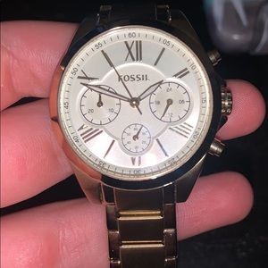 Fossil gold watch